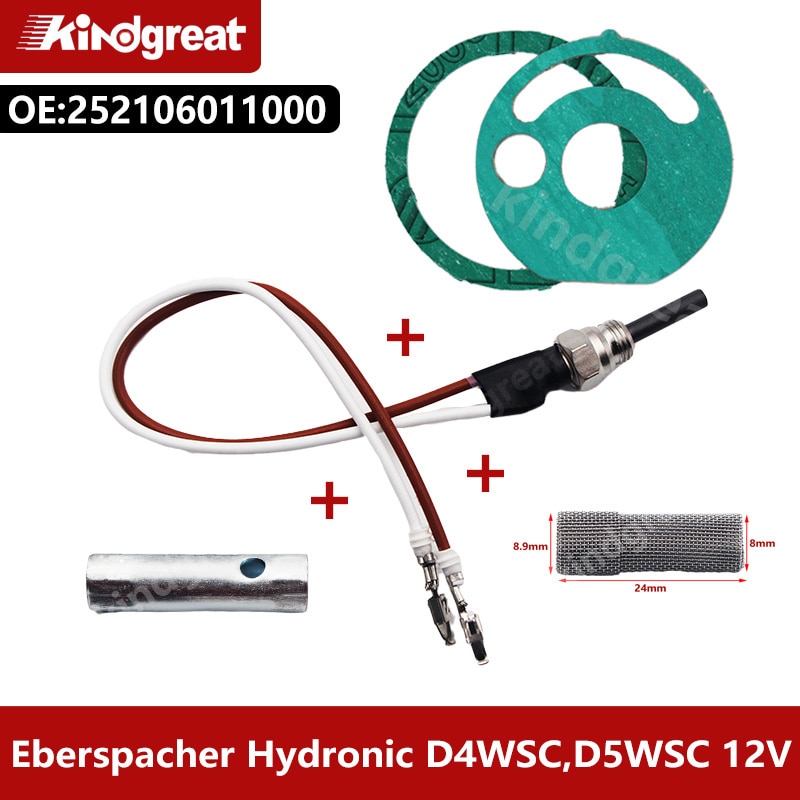 Eberspacher/Espar Hydronic D3W D4W D5W Z SC  ǰ ۷ο ÷  ɿ 12V 252106011000 + Ŷ+Ʈ̳+ ġ
